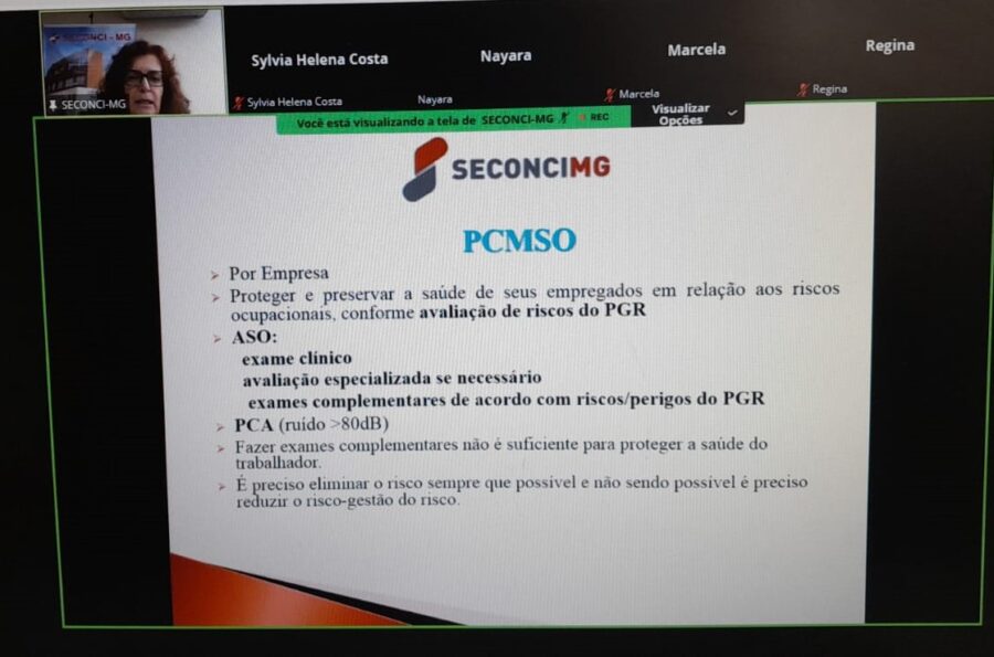 Coordenadora médica do Seconci-MG faz live explicativa sobre envio das informações de SST ao eSocial