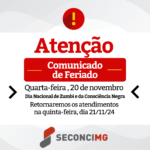 Dia 20 de novembro é feriado nacional