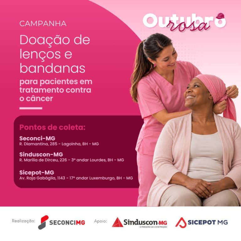 Sicepot-MG e Sinduscon-MG abraçam campanha de doação de lenços e bandanas